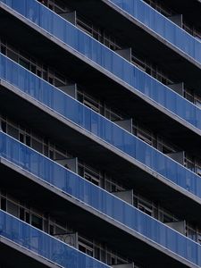 Preview wallpaper building, balconies, windows, facade, architecture