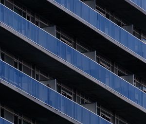 Preview wallpaper building, balconies, windows, facade, architecture