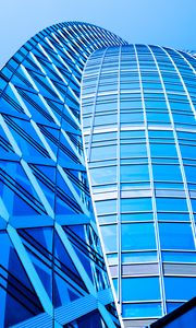 Preview wallpaper building, blue, facade, architecture