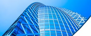 Preview wallpaper building, blue, facade, architecture