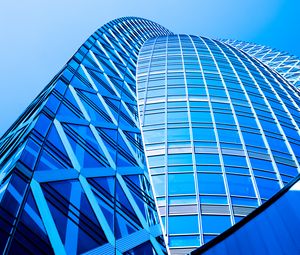 Preview wallpaper building, blue, facade, architecture