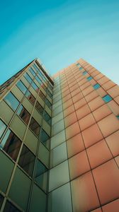 Preview wallpaper building, bottom view, architecture, facade