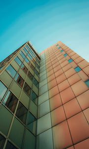 Preview wallpaper building, bottom view, architecture, facade