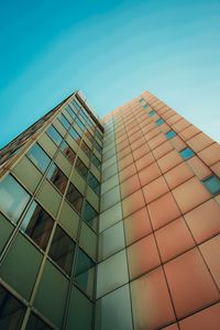 Preview wallpaper building, bottom view, architecture, facade