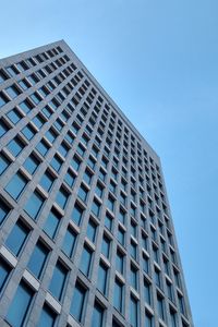 Preview wallpaper building, bottom view, architecture, windows, sky