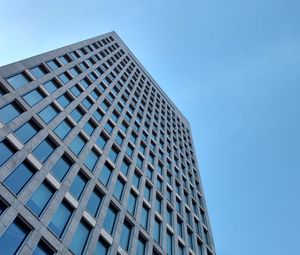 Preview wallpaper building, bottom view, architecture, windows, sky