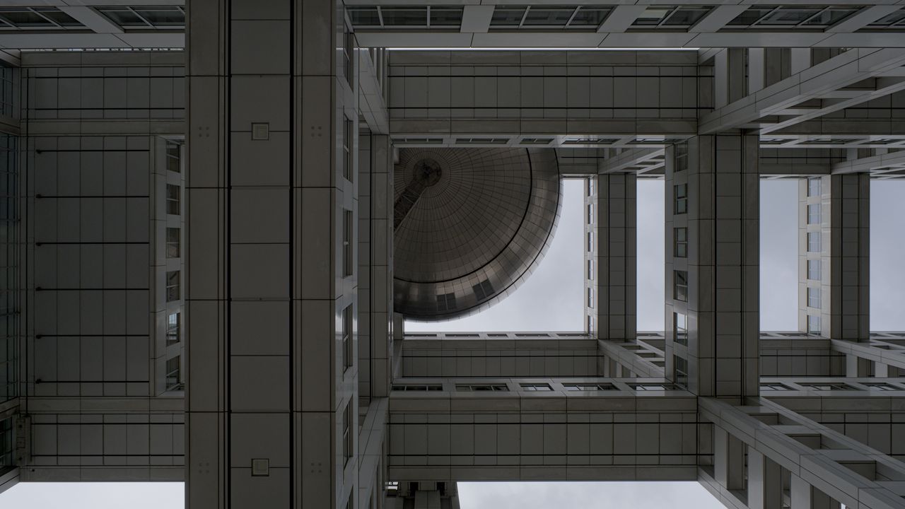 Wallpaper building, bottom view, dome, architecture