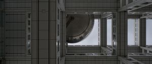 Preview wallpaper building, bottom view, dome, architecture