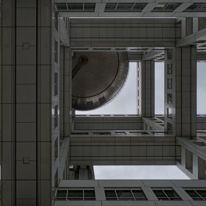 Preview wallpaper building, bottom view, dome, architecture