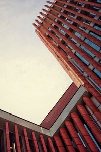 Preview wallpaper building, bottom view, edges, sky, architecture