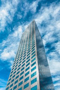 Preview wallpaper building, bottom view, facade, skyscraper