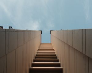 Preview wallpaper building, bottom view, facade, design, architecture