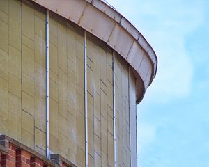 Preview wallpaper building, bricks, facade, relief