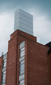 Preview wallpaper building, bricks, facade, windows