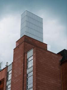Preview wallpaper building, bricks, facade, windows