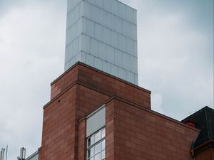 Preview wallpaper building, bricks, facade, windows