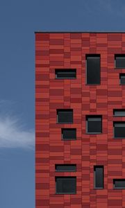 Preview wallpaper building, bricks, windows, facade