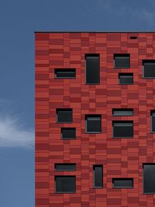 Preview wallpaper building, bricks, windows, facade