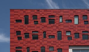 Preview wallpaper building, bricks, windows, facade