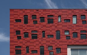 Preview wallpaper building, bricks, windows, facade