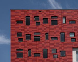 Preview wallpaper building, bricks, windows, facade