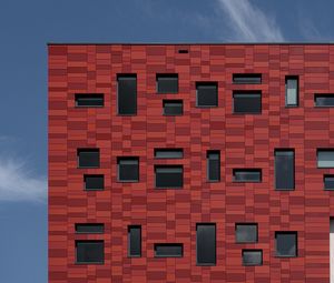 Preview wallpaper building, bricks, windows, facade