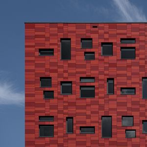 Preview wallpaper building, bricks, windows, facade