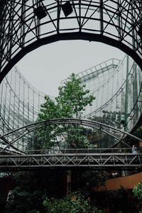 Preview wallpaper building, bridge, trees, architecture, modern