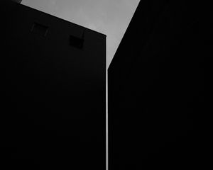 Preview wallpaper building, bw, black