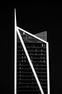 Preview wallpaper building, bw, facade, minimalism, black