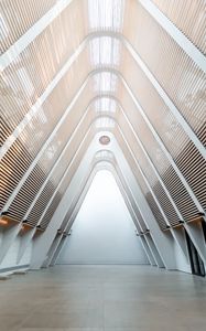 Preview wallpaper building, ceiling, stripes, architecture