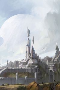 Preview wallpaper building, city, fantasy, art
