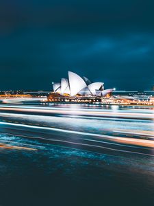 Preview wallpaper building, city, road, quay, sydney, australia