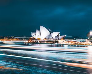 Preview wallpaper building, city, road, quay, sydney, australia