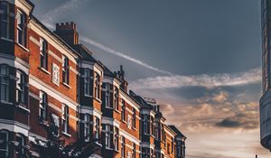 Preview wallpaper building, city, street, evening