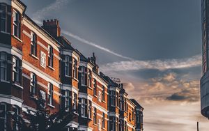 Preview wallpaper building, city, street, evening