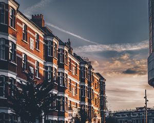 Preview wallpaper building, city, street, evening