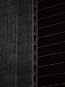 Preview wallpaper building, concrete, architecture, black and white