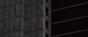Preview wallpaper building, concrete, architecture, black and white