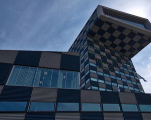 Preview wallpaper building, conctruction, architecture, sky, clouds