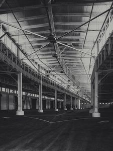 Preview wallpaper building, construction, architecture, bw