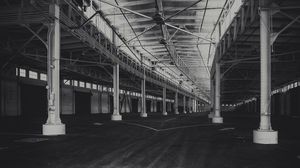 Preview wallpaper building, construction, architecture, bw