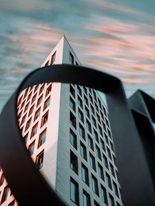 Preview wallpaper building, construction, architecture, bottom view