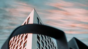 Preview wallpaper building, construction, architecture, bottom view