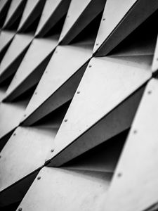 Preview wallpaper building, construction, architecture, black and white