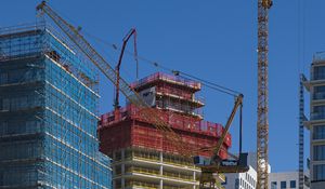 Preview wallpaper building, construction, construction crane