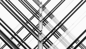 Preview wallpaper building, construction, minimalism, symmetry, lines
