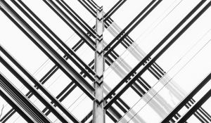 Preview wallpaper building, construction, minimalism, symmetry, lines