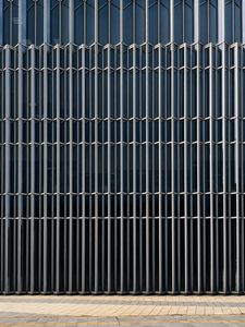 Preview wallpaper building, construction, stripes, facade, architecture