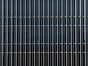 Preview wallpaper building, construction, stripes, facade, architecture